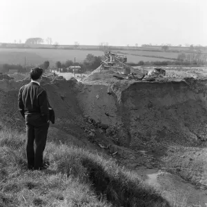 Stansted Chalk Quarry, Essex. 15th March 1961