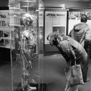 Star Wars Exhibition on display at the Science Museum, London, 30th December 1977
