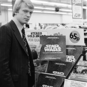 Star Wars Vinyl Record Print, Oxford Street Woolworth Sale 1977 Star Wars Vinyl Record Print, Oxford Street Woolworth Sale 1977