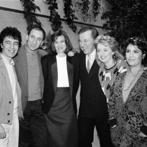 Stars at TV AM Television Studios. David Frost and other famous faces from Stars at TV AM Television Studios. David Frost and other famous faces from