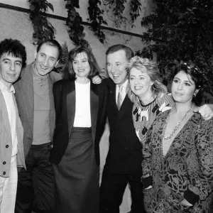 Stars at TV AM Television Studios. David Frost and other famous faces from Stars at TV AM Television Studios. David Frost and other famous faces from