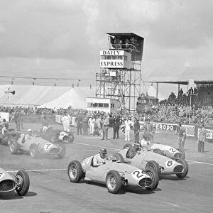 The start of the 1953 British Grand Prix at Silverstone