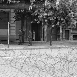 Start of the construction of the Berlin Wall. At midnight on 13th August Start of the construction of the Berlin Wall. At midnight on 13th August