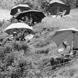 Start of Fishing Season, Reading, June 1980 Start of Fishing Season, Reading, June 1980