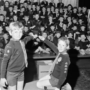 It the start of the show... Cubs James Perkins (left) and Christopher Haigh introduce It the start of the show... Cubs James Perkins (left) and Christopher Haigh introduce