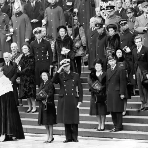 The State Funeral of Sir Winston Churchill which took place at St Pauls Cathedral The State Funeral of Sir Winston Churchill which took place at St Pauls Cathedral