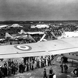 The Static Aircraft Park at the Farnborough Air Display 1954. P000975