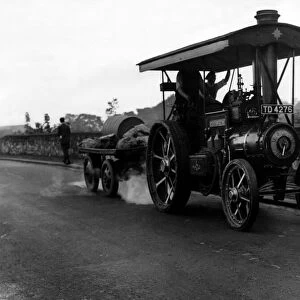 Full steam ahead for a traction engine rally, are Mr H Beethorpe