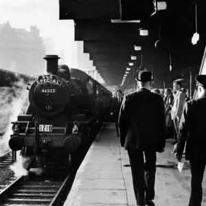 Steam Locomotive 46522 at New Street Station Print Steam Locomotive 46522 at New Street Station Print