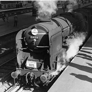 The last steam train to Brighton, called "The Southern Rambler"