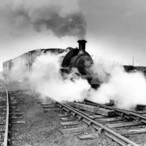 Tanfield Railway Steam Train Print 23rd March 1984