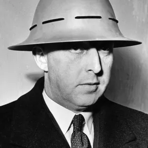 Steel helmet for the use of civilians announced in the House of Commons by Mr Steel helmet for the use of civilians announced in the House of Commons by Mr