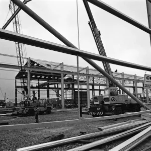 Steelwork goes up in Port Clarence, Stockton-on-Tees. 1975 Steelwork goes up in Port Clarence, Stockton-on-Tees. 1975