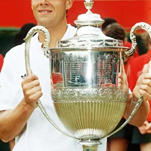 Stefan Edberg wins the Stella Artois Tennis Championships at the Queen