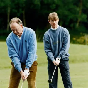 Stephen Hendry Print with Gene Hackman on Gleneagles Golf Course Stephen Hendry Print with Gene Hackman on Gleneagles Golf Course