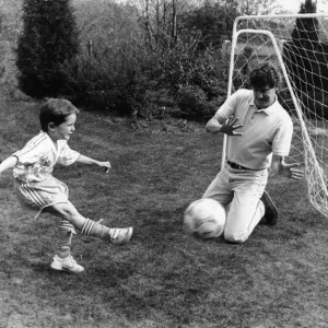 Steve Bruce at Home with Son Alex Print, 1991 Steve Bruce at Home with Son Alex Print, 1991