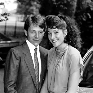 Steve Cauthen American jockey and girlfriend Amy Rothfuss, December 1990