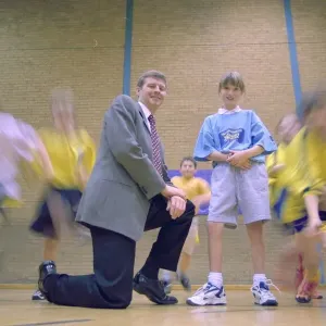 STEVE CRAM LAUNCHES THE MILLENNIUM YOUTH GAMES AT ASHINGTON LEISURE CENTRE WITH ROSANNE STEVE CRAM LAUNCHES THE MILLENNIUM YOUTH GAMES AT ASHINGTON LEISURE CENTRE WITH ROSANNE
