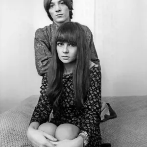 Steve Marriott, lead singer with The Small Faces pictured with his new girlfriend