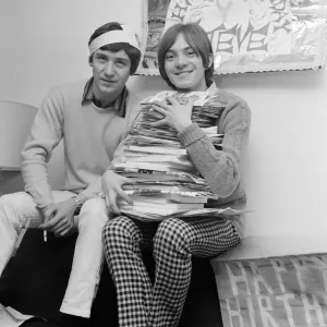 Steve Marriott of the Small Faces pop group celebrates his 20th birthday at his home in Steve Marriott of the Small Faces pop group celebrates his 20th birthday at his home in