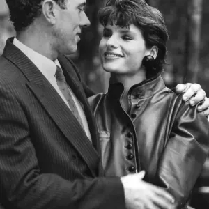 Steve Ovett and wife Rachel October 1984 Press Call Print