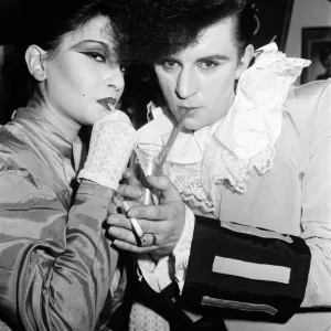 Steve Strange and Julia at The Blitz Club in Covent Garden. 13th February 1980 Steve Strange and Julia at The Blitz Club in Covent Garden. 13th February 1980