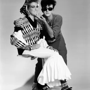 Steve Strange con la modella Liza. 29 agosto 1984 Steve Strange con la modella Liza. 29 agosto 1984