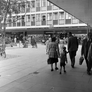 Stevenage New Town Shopping Centre Construction Print, 29th September 1958