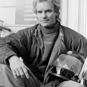 Sting (real name Gordon Sumner) arrives at West London Hospital to see his new baby Sting (real name Gordon Sumner) arrives at West London Hospital to see his new baby