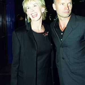 Sting Singer / Actor August 98 Arriving with his wife Trudi for the premiere of Lock