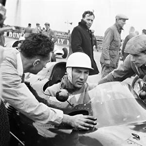 Stirling Moss in his Owen Race Organisation (British Racing Motors BRM