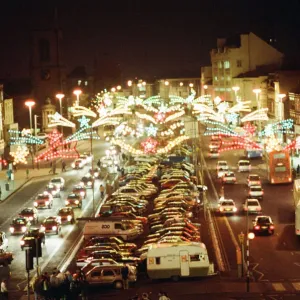 Stockton Christmas Lights switched on, Stockton, North Yorkshire, 23rd November 1990 Stockton Christmas Lights switched on, Stockton, North Yorkshire, 23rd November 1990