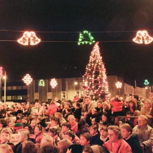 Stockton Christmas Lights Switch On 1994 Print