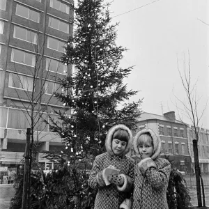 Stockton Christmas tree lights on. 1973 Stockton Christmas tree lights on. 1973