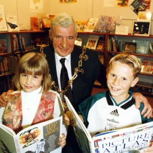 Stockton Mayor Jim Vaughan officially opens the new library at St Pauls RC Primary School Stockton Mayor Jim Vaughan officially opens the new library at St Pauls RC Primary School