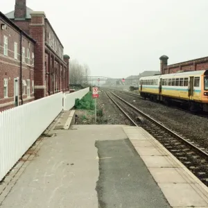 Stockton Railway Station, 1st December 1994. Watching the trains to go by, Joan Taylor