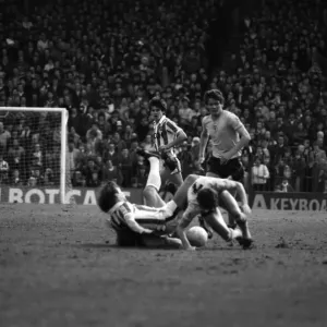 Stoke 0 v. Sunderland 1 Print April 1982