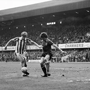 Stoke City 2 v. Sunderland 0. Division One Football. April 1981 MF02-18-090