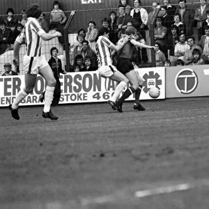 Stoke City 2 v. Sunderland 0. Division One Football. April 1981 MF02-18-020
