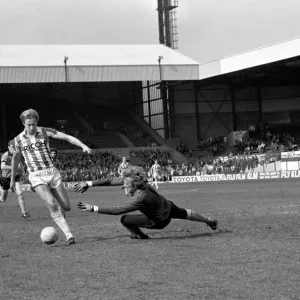 Stoke City 2 v. Wolverhampton Wanderers 1. Division 1 Football. April 1982 MF06-40-061 Stoke City 2 v. Wolverhampton Wanderers 1. Division 1 Football. April 1982 MF06-40-061