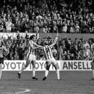 Stoke City 3 v. Wolverhampton Wanderers 2. Division One Football. May 1981 MF02-29-047 Stoke City 3 v. Wolverhampton Wanderers 2. Division One Football. May 1981 MF02-29-047