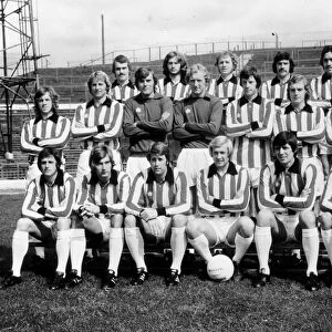 Stoke City Football Team, pre season photograph. August 1974