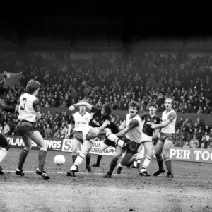 Stoke v. Aston Villa. March 1984 MF14-21-063 The final score was a one nil Stoke v. Aston Villa. March 1984 MF14-21-063 The final score was a one nil