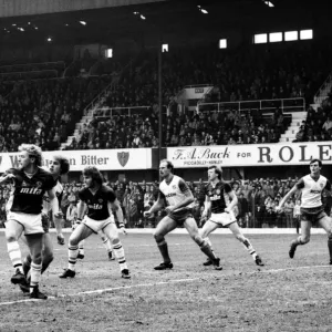 Stoke v. Aston Villa. March 1984 MF14-21-065 The final score was a one nil Stoke v. Aston Villa. March 1984 MF14-21-065 The final score was a one nil