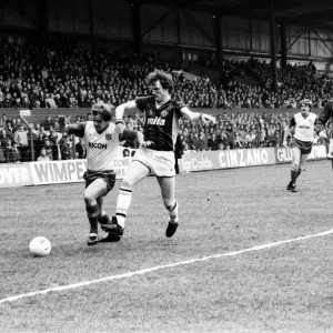 Stoke v. Aston Villa. Marzo 1984 MF El resultado final fue un uno cero.