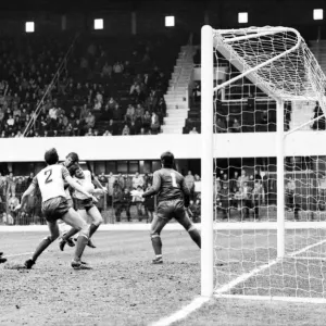Stoke v. Aston Villa. Marzo 1984 MF El resultado final fue un uno cero.