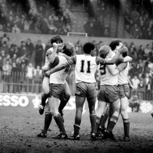 Stoke v. Aston Villa. March 1984 MF14-21-090 The final score was a one nil Stoke v. Aston Villa. March 1984 MF14-21-090 The final score was a one nil