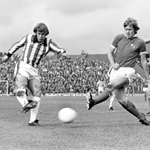 Stoke v Derby league match at the Victoria ground, Saturday 28th September 1974