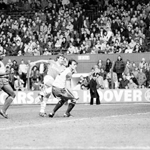 Stoke v. Everton. April 1985 MF21-51a-006 The final score was a two nil victory to