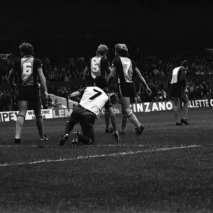 Stoke. v. Southampton. October 1984 MF18-03-021 The final score was a three one Stoke. v. Southampton. October 1984 MF18-03-021 The final score was a three one